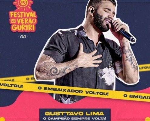 Gusttavo lima no festival de verao guriri 2022