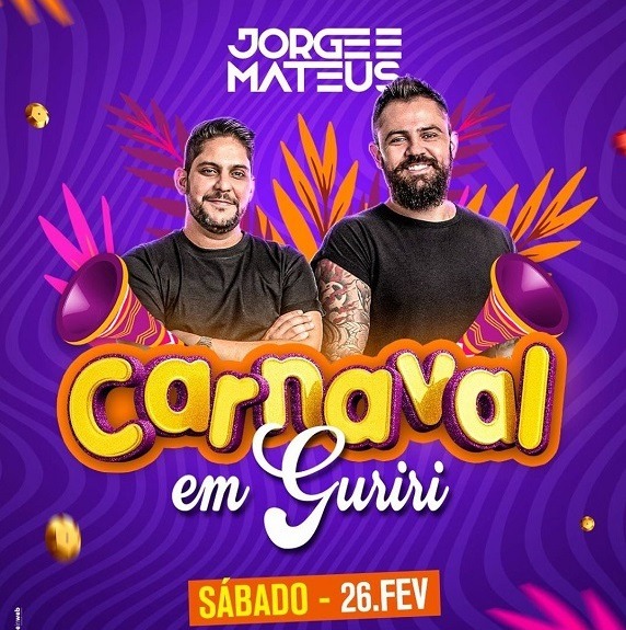 Jorge e mateus carnaval Guriri 2022
