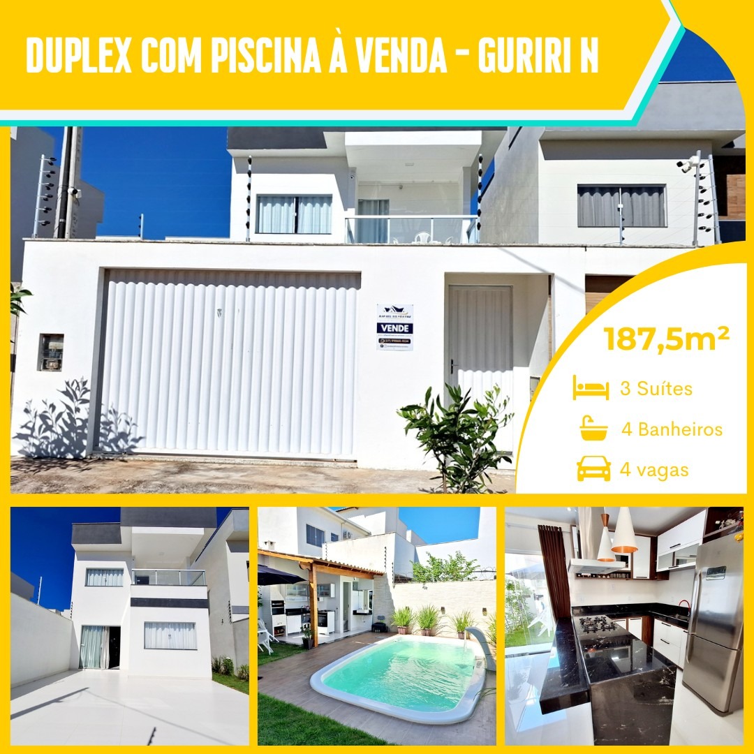 Casa Duplex de alto padrão na rua 06 em Guriri