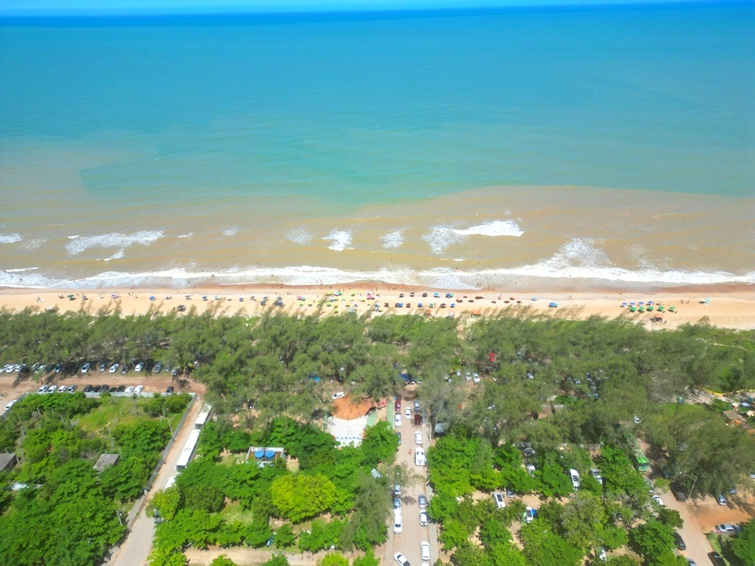 Praia do Bosque Guriri fotos aéreas (9) Foto de drone da Praia do Bosque Guriri