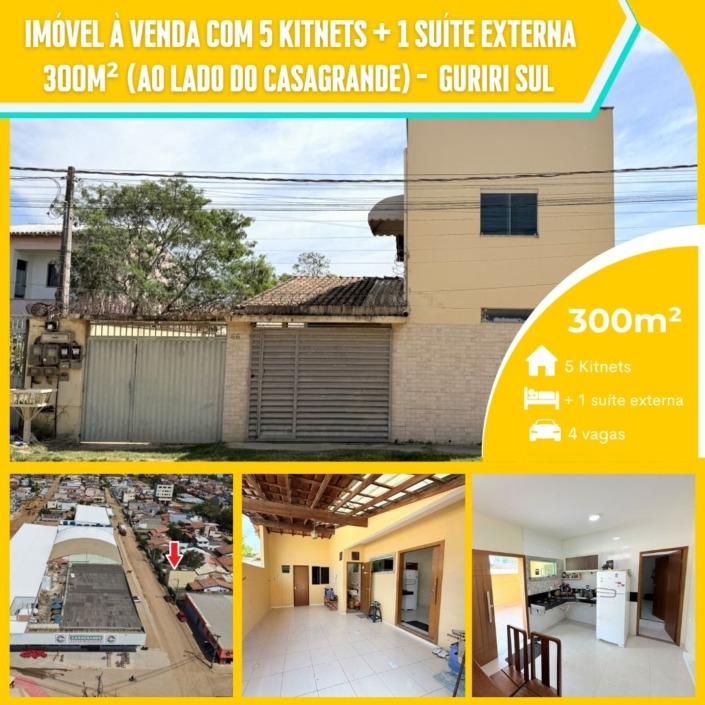 IMÓVEL À VENDA COM 5 KITNETS + 1 SUÍTE EXTERNA Guriri Sul (1)